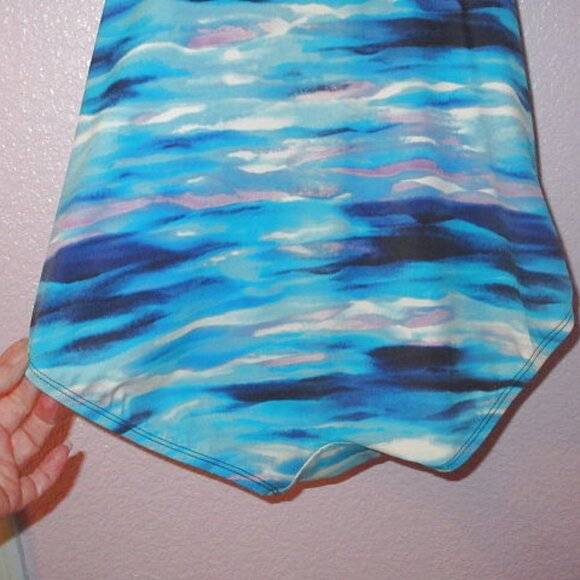 Great Lengths Making Waves Swimsuit 18 One Piece Long Torso Tummy Slimmer Vacay - Picture 13 of 13